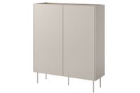 aparador 2 puertas 2 cajones con pie metalico 120x140 cm