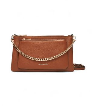 Michael Kors para mujer. 32F5GJ6C8L Bandolera Jet Set mediano marrón (OSFA), Casual, Fiesta, Clásico, Piel
