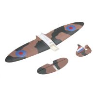cada spitfire brushless 487mm avion rc piezas de repuesto ala principal y ala de cola