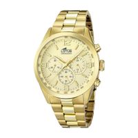 reloj lotus hombre minimalist multifuncion acero dorado 181532