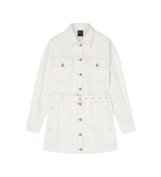 A|X Armani Exchange para mujer. XW002254AF21335M0054 Chaqueta Blouson blanco (XL), Casual, Algodón