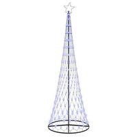 arbol de navidad led azul 3025 cm metal vidaxl