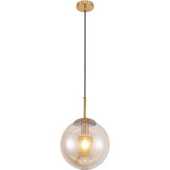 Lámpara De Techo Diseño Bola - Lámpara Colgante Cristal - Alvis Beige