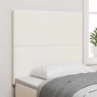 vidaxl cabecero crema 100 cm tela de pana