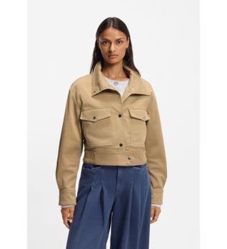 BOSS para mujer. 50552271 Chaqueta Jacelia beige (L), Casual, Algodón
