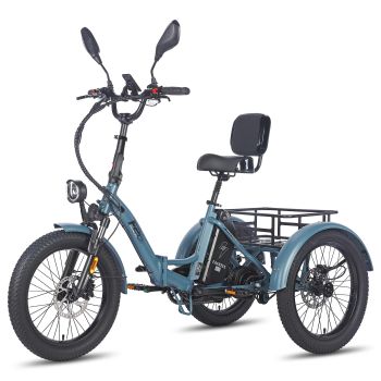[EU DIRECT] FAFREES F20 MATE Triciclo Eléctrico con Certificación EU L2e-P Batería de 48V 23.45Ah Motor de 500W Velocida
