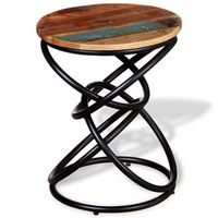 mesa auxiliar de madera maciza reciclada vidaxl