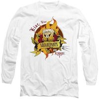 spongebob squarepants camiseta manga larga liar liar pants on fire para mujer