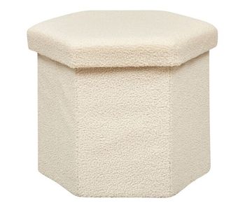 Puf plegable hexagonal jako rizo marfil