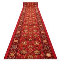 alfombra de pasillo antideslizante de goma tradycja tradicion rojo 57 57x530 cm
