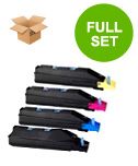 compatible multipack kyocera tk-855ky full set toner cartridges 4 pack
