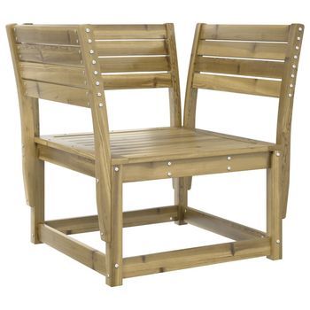 Silla De Jardín | Silla De Exterior | Sillón Madera Impregnada De Pino