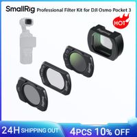 kit de filtros profesionales smallrig para dji osmo pocket 3 con efecto cpl14 niebla negrafiltro de nd2-nd32 variable y lente gran angular