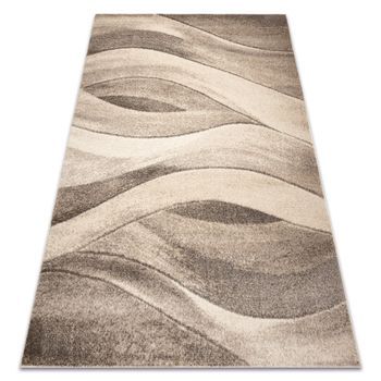Alfombra Fusion 1617 Beige / Crema - Ondas, Moderna, Abstracta 200x290 Cm