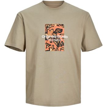 Jack & Jones Camiseta 12261596 JORSEQUOIA TEE SS CREW NECK PLS SILVER SAGE para hombre