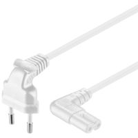 goobay cable de alimentacion iec-320c7 acodado 3m blanco