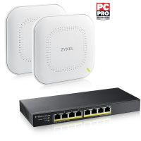 switch gestionado zyxel 8 puertos gigabit ethernet poe 60w vlan igmp qos negro