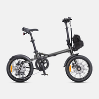 bicicleta electrica plegable ligera engwe zip de 16 250 w con sensor de par color gris