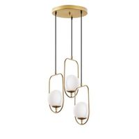 lampara de techo skew-13448 oro metal 55 cm