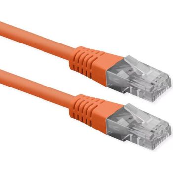 Cable de red Roline CAT6 U/UTP 2 m naranja con conectores RJ45 dorados