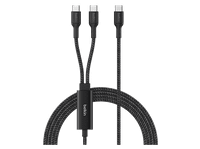 cable usb - belkin boostcharge pro trenzado usb-c a doble de 140 w 15 m universal negro