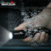 linterna led warsun sq03 ipx6 impermeable recargable potente iman lampara portatil para senderismo camping edc