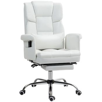 Silla de masaje 69x65x115 cm blanco
