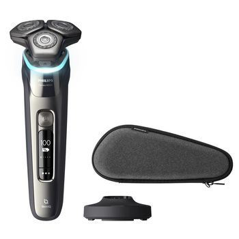 Afeitadora Philips S9974/35 3 Cabezales Flexibles Uso En Humedo Y Seco Inalambrica Base De Carga