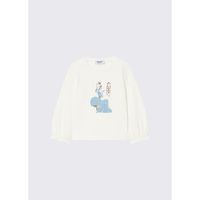 liu jo tops y camisetas t-shirt a mangas largas con estampado para nina