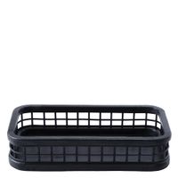 bandeja decorativa rectangular negra d36