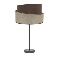 sobremesa alto hara 1xe27 marronmarron 66x35x35 cm