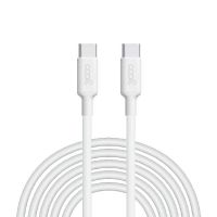 cool cable compatible universal ubs tipo-c a tipo-c blanco 3m