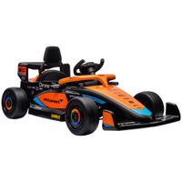 aiyaplay coche electrico infantil mclaren formula 1 incl mando a distancia musica para 3-5 anos naranja