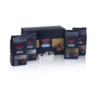 delonghi kit de degustacion de granos de cafe kimbo for delonghi 4x250g y dosvasos de cafe espresso dlsc316