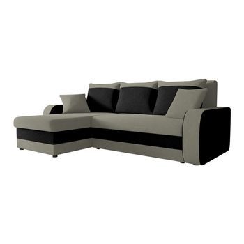 Sofá Rinconero Comfivo 203, Gris, Función De Descanso, Caja De Ropa De Cama, 238x147x80cm