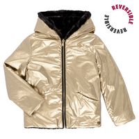 guess cazadora ls reversible faux fur jacket para nina