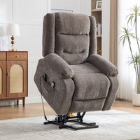 sillon relax - mueble para salon - chenilla - gris
