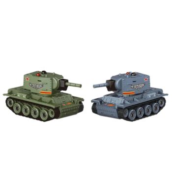 1/64 2.4G Mini Tanque RC Simulación de Batalla de Escritorio con Control Remoto Proporcional Completo Modelos de Vehícul