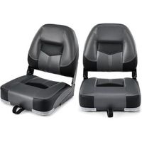sillas plegables para barco 2 asientos para barco costway 50 x 42 x 52 cm negro