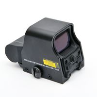 mira telescopica holografica para caza visor optico de punto rojo y verde compatible con rieles de 20mm 553