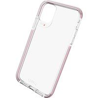piccadilly iphone 11 case - clear  rose gold gold