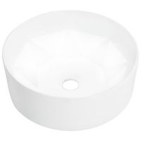 lavabo 36x14 cm ceramica blanco vidaxl