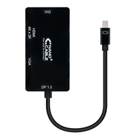 conversor nano cable mini displayport a vgadvihdmi 15cm negro
