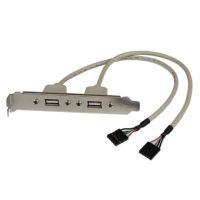 adaptador placa usb a hembra 2 puertos startechcom