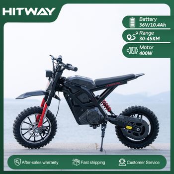 Motocicleta Eléctrica para Niños HITWAY HT100, Batería de Iones de Litio de 36V 10.4Ah, Motor de 400W, Tres Opciones de Velocidad: 10/15/25 km/h, Alcance de 45 km