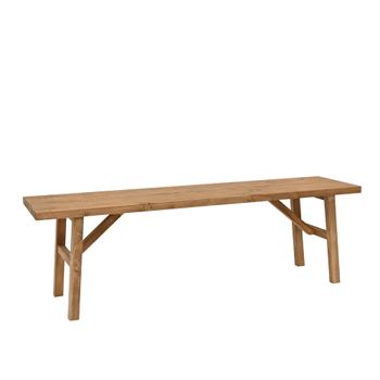 Banco de madera maciza envejecido 150x45cm