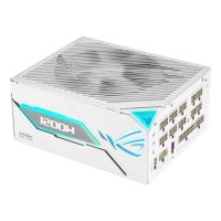 fuente de alimentacion asus rog thor-1200p3 1200w 80 plus platinum modular blanca