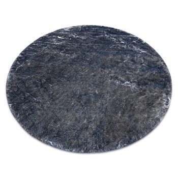Alfombra De Lavado Moderna Lapin Círculo, Shaggy Antideslizante Marfi Circulo 180 Cm