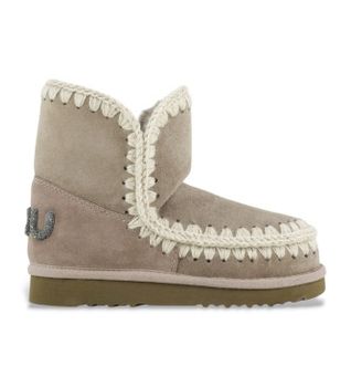 Mou para mujer. MU.FW101050A Botines de piel Eskimo 18 Glitter Logo taupe (40), 5 a 8cm, Ninguno, Casual