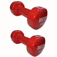 mancuernas antideslizantes bsfit de vinilo 05 kg a 10 kg - gimnasio en casa